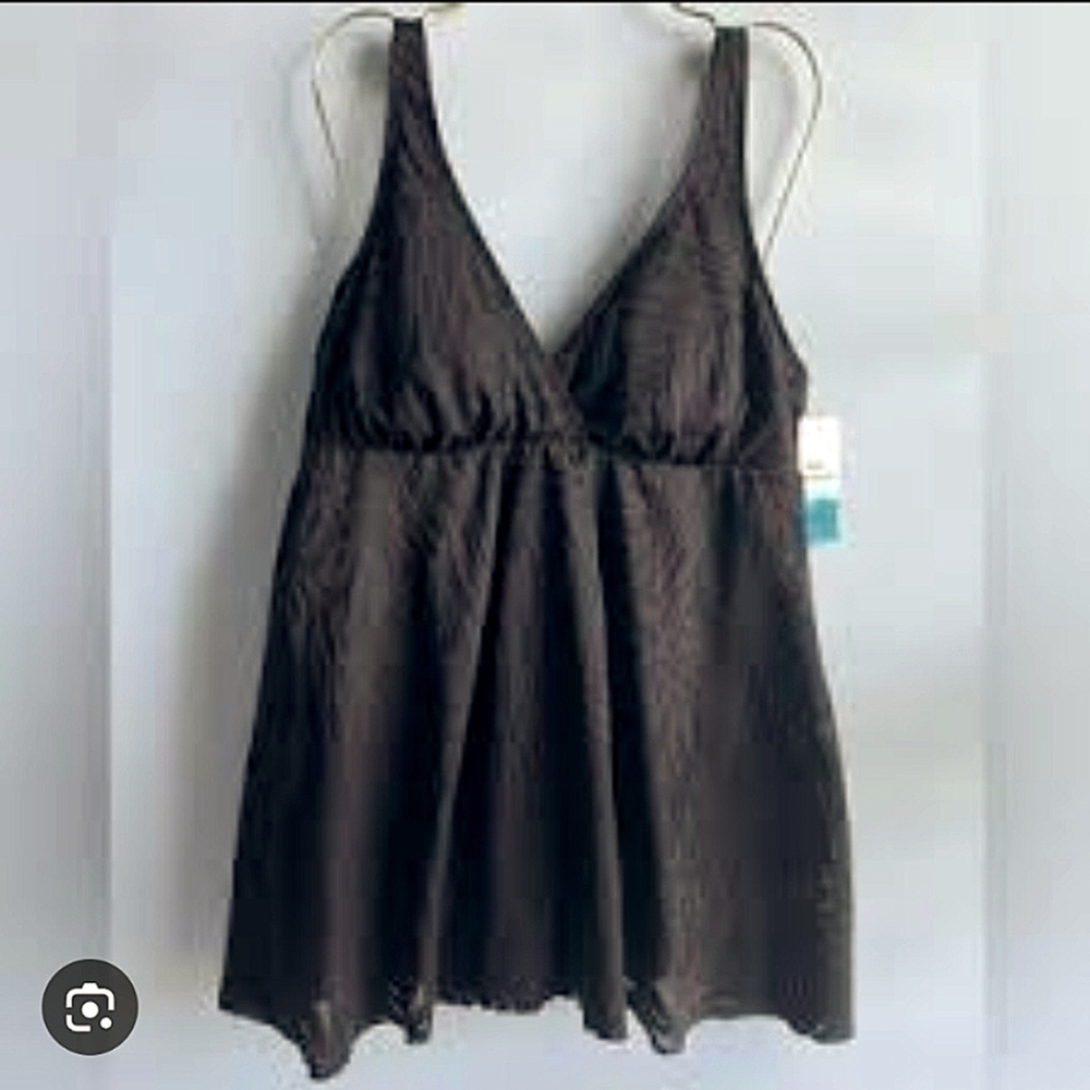 Swim Solutions Women's Plus Size Tummy Control One Piece. 18W. #A29 - Picture 4 of 4